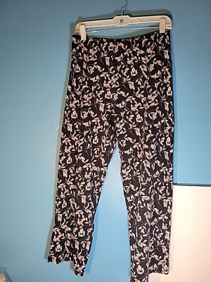 Flor Womens Floral Pajama Pants Size M