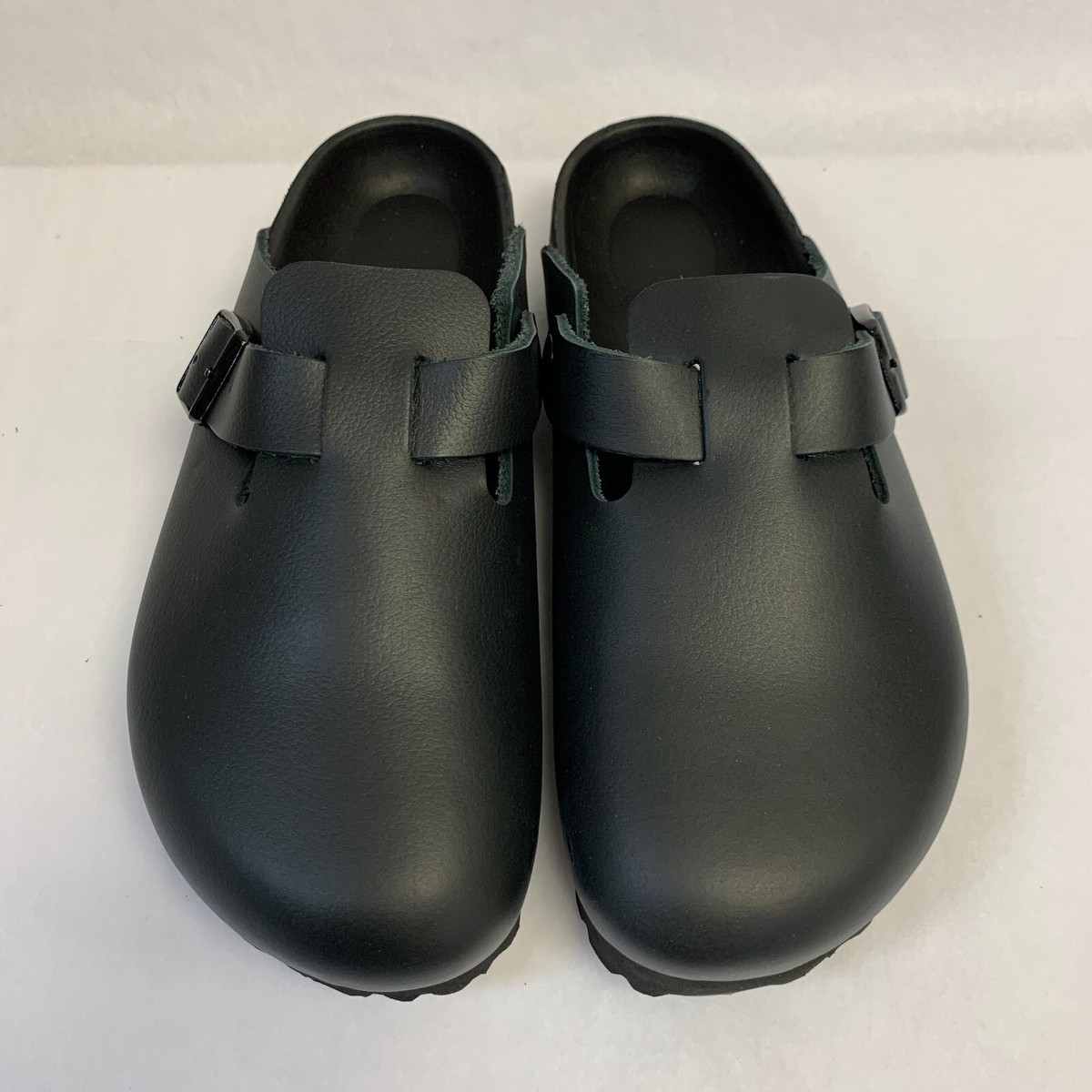 Birkenstock New w/ Box Boston Black Aniline Leather  display picture 1