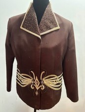Berry Fit Chocolate Brown Showmanship Suit Large Western Show Jacket w/ Pants