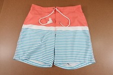 Southern Tide Men's Size XL Colorful Striped Mesh Lined Back Pocket Swim Trunks