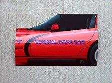 WOW!! 1991 Dodge Viper Indy 500 Pace Car Sign 3D Side View Curved Sign