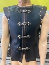 Medieval knight Italian Leather Vest Jacket, Genuine Leather Armor Sca, Larp
