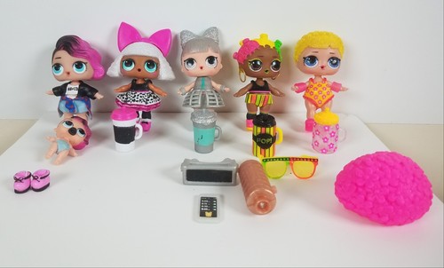 LOT OF 6 LOL Surprise Doll IN SYNC JAMMIN DANCEBOT LIL ROCKER DIVA