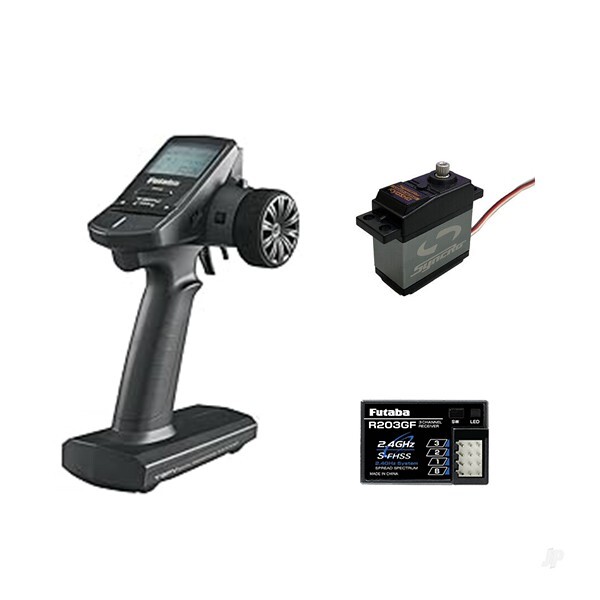 FUTABA 3PV T-FHSS TRANSMITTER + R203GF RECEIVER X 1 W/ KYOSHO