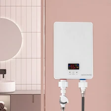 220V 6000W Instant Hot Water Heater Electric Shower Instant Boiler W/Shower Head