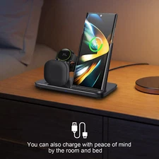 3In1 Fast Wireless Charger Charging Station For Samsung Galaxy Watch 8/Ultra S25