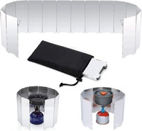 Windschutz Faltbar Aluminium 16 Lamellen Ultraleicht FüR Campingkocher Outdoor