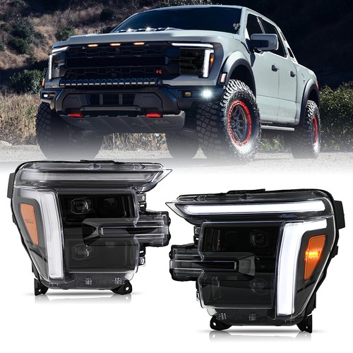 Used LED Projector Headlight For Ford F150 Lariat Raptor 2024-2026 Front Lamps