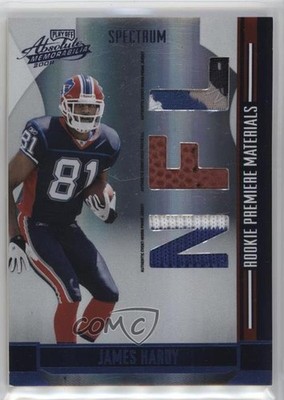 2008 Playoff Absolute Memorabilia Premiere Materials James Hardy Rookie RC 1q2