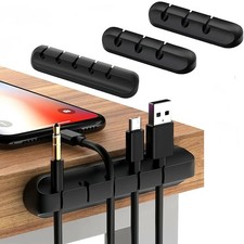 Adhesive Durable Reusable Flexible Multi-Purpose Cord Organizer Cable Management