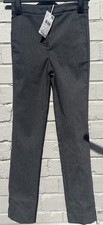 Mango MNG Women’s Grey Trousers Smart Office Wear Flat Front EUR 32 UK 4 BNWT