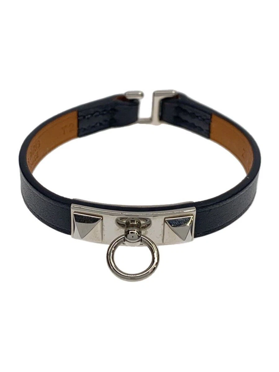 HERMÈS Bracciale HERMES pelle nero donna