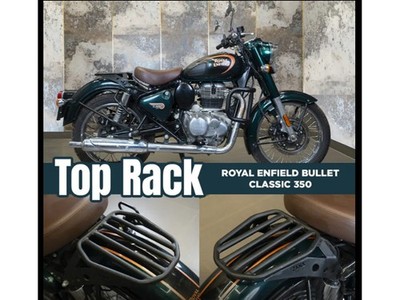 Passend für Royal Enfield Classic Reborn 350 Heck Solo Gepäckträger Schwarz