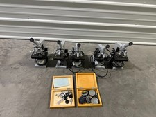 Lot of 5 Lomo P-111 Monocular Microscope Microscopes with CT-12 Stage