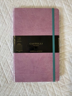 Castelli Milano Aquarela-Mallow Notebook Journal 5''x8.25'' Ruled  Pink NEW