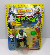 1991 Playmates TEENAGE MUTANT NINJA TURTLES TMNT Sewer Sports Slap Shot Leo