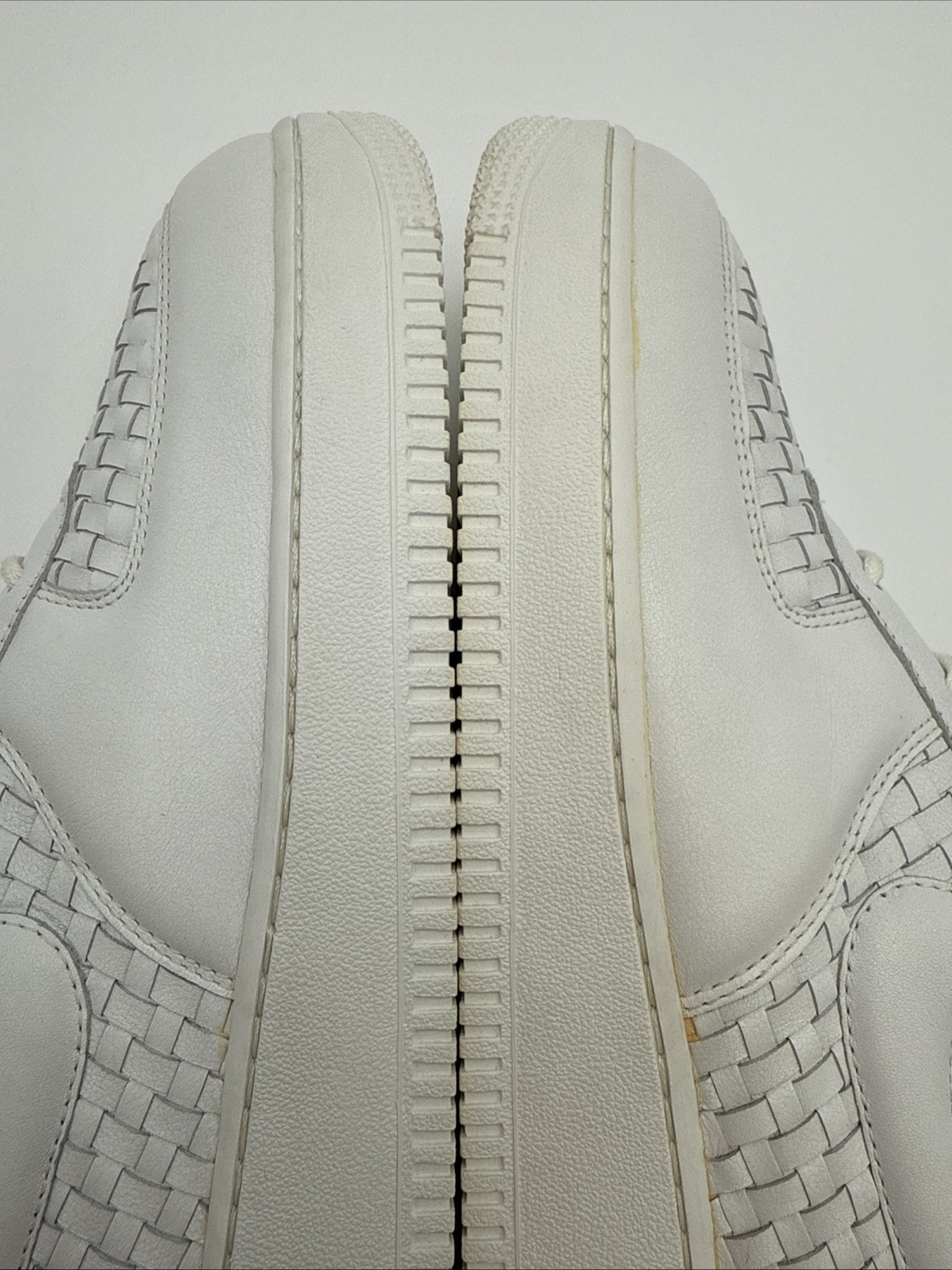 Nike Air Force 1 Lux White Italian Leather 2007 Size 10.5 Brand New 309238-111 image 10