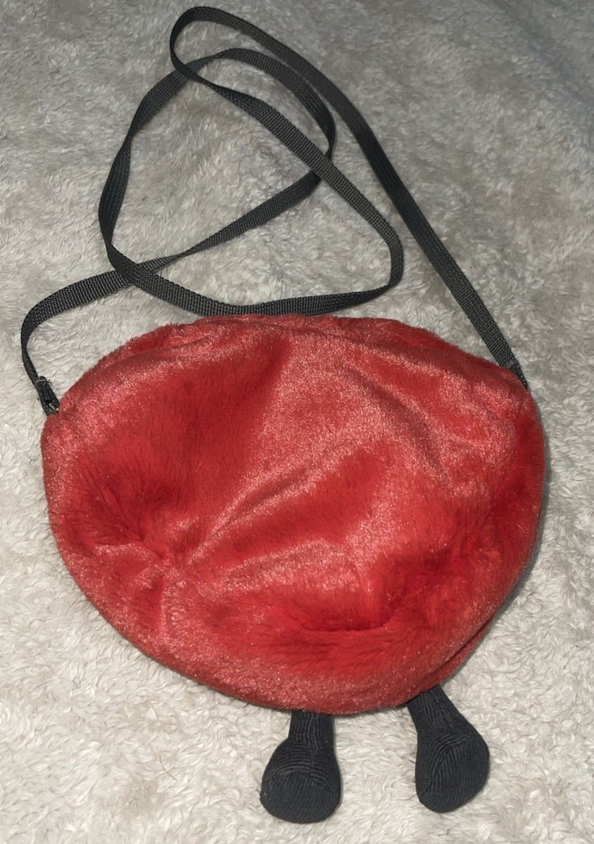 Jellycat Amuseables Heart Crossbody Bag Red Plush Kids Purse Cute Amuseables Heart Bag - Official Jellycat main image 3