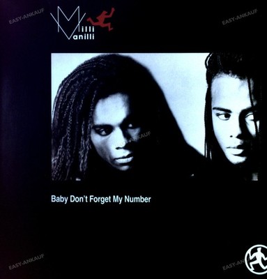 Milli Vanilli - Baby Don't Forget My Number Maxi (VG) ..