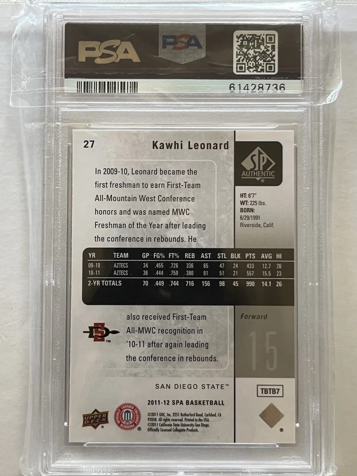 🚨PSA 10 3 RC’S LOT - Kawhi Leonard ,Nickeil Alexander-Walker & Jaxson Hayes🔥📈 - Image 2 of 4