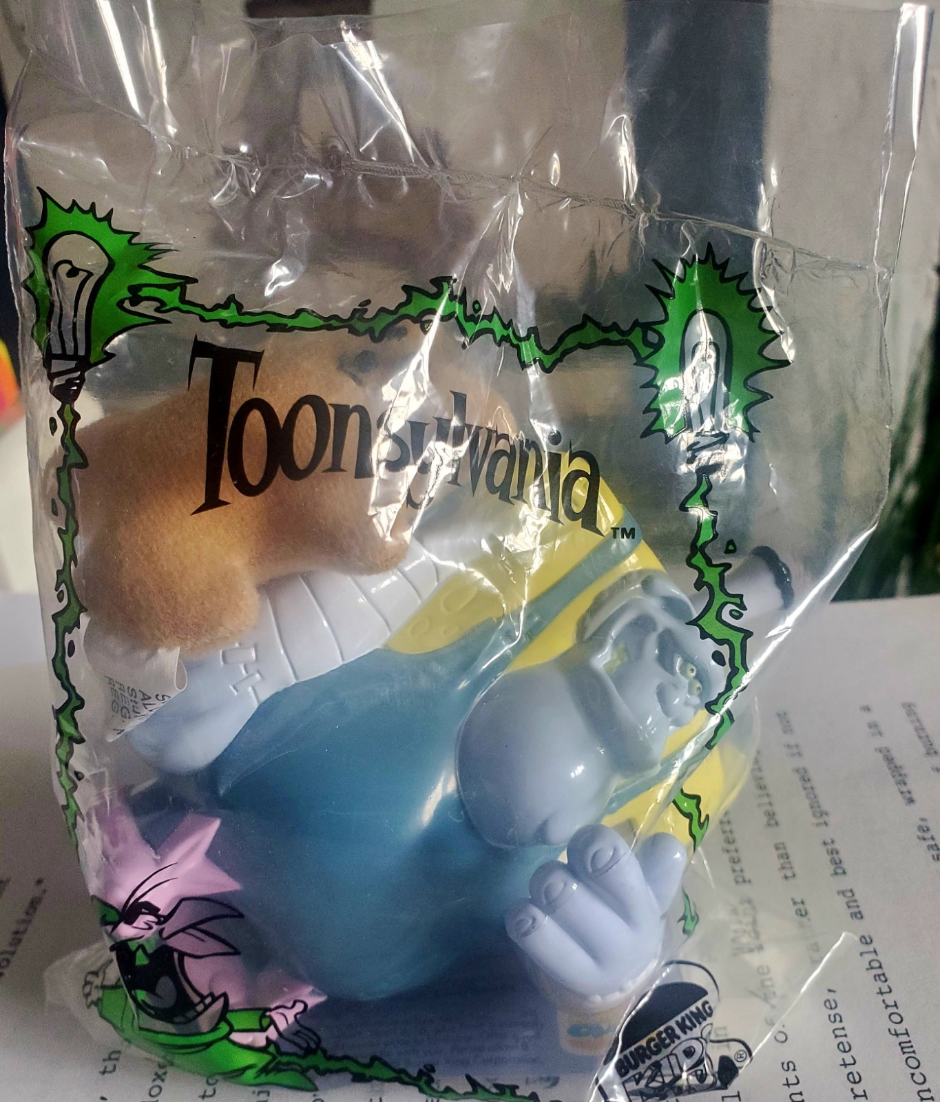 Vintage Burger King Kids Club Toonsylvania Toy New in Package