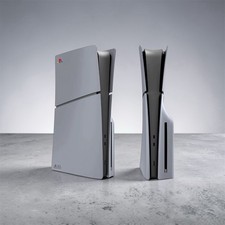 Plates Shell Cover For PS5 Slim Disc Edition 30th Anniversary Grey Style