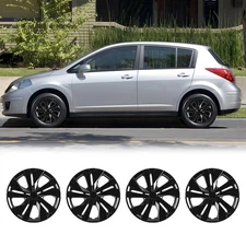 15" Set Of 4 Wheel Hub Covers Full Rim Hubcaps For 2014-2019 Nissan Versa Note