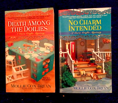 2 Cora Crafts Mysteries-Mollie Cox Bryan-paperbacks-free shipping