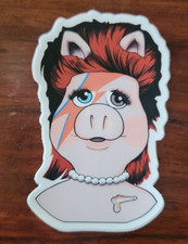 Piggy Stardust/MissPiggy Die-Cut Sticker/Ziggy Stardust/David Bowie/Decal