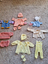 Vintage Baby Doll Clothes Sweater Lot of 13
