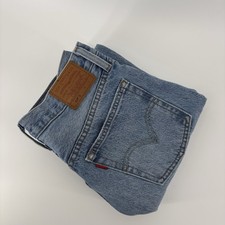 Levi 501 Strauss Skinny Jeans Women  s 27x28 Button Fly Distressed Denim