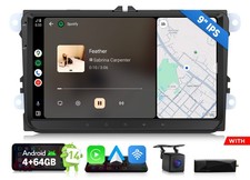 DAB+For VW GOLF MK5 MK6 9" CarPlay Car Stereo Radio Android 14 4+64 GPS Headunit