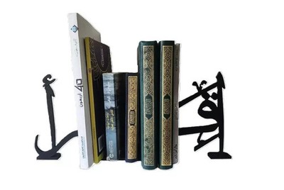 Islamische Iqraa Buchstützen - 2 Stück Arabische Kalligraphie Regal Buchhalter