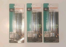 Sylvania Clear Appliance 40 Watt T10 Intermediate Base Light Bulbs 3 Pack New