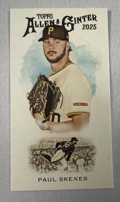 2025 Topps Allen & Ginter Paul Skenes Mini N222 Image Variation SP Pirates