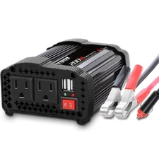 200W Car Power Inverter, 12V DC to 110V AC with 3.1A Dual USB Car Charger