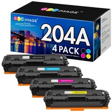 HP 204A Toner Cartridge Set Includes Black Cyan Yellow Magenta Laser Printer