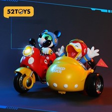 52TOYS Disney Mickey Donald Speed Squad Motorcycle Blind Box Figure LED Toy Gift