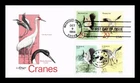 US COVER CRANES FIRST DAY ISSUE JOINT ISSUE COMBO DUAL CANCEL ARTMASTER