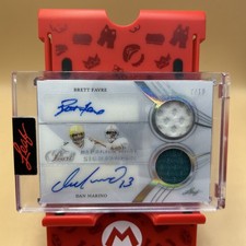 2022 Leaf Paragon Dual Signatures Brett Favre & Dan Marino 7/10
