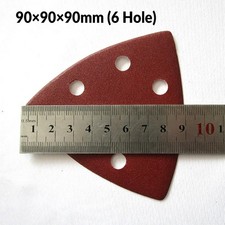 Image of DELTA SANDING SHEETS 80/90mm DETAIL SANDER PADS TRIANGLE PALM MOUSE 40-2000 Grit