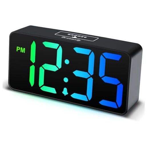 S For Bedrooms - Rgb Electric Alarm Clock Rgb-black