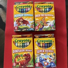 Lot Of 4 Boxes Exclusive Discontinued Crayola Crayons New