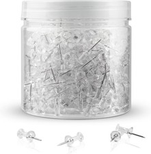 400Pcs Push Pins, Clear Thumb Tacks for Bulletin Board, Stick Pins Clearcolor