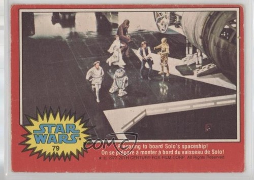 1977 OPC Star Wars #79 Preparing to board Solo's spaceship!