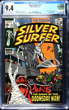 Silver Surfer #13  CGC 9.4 OWW NM  Marvel Comics 1970 Stan Lee Buscema Bronze v1