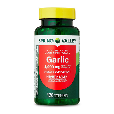 #ad #ad Spring Valley Odor Controlled Garlic Softgels Dietary Supplement 1000 Mg 120 $7.75