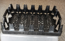 Vintage Pepsi-Cola Plastic 24-Bottle Stackable Crate Black Great For Hauling