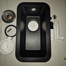 Rangemaster Paragon Lavello Compatto Singolo Sottopiano Granito Frassino Nero