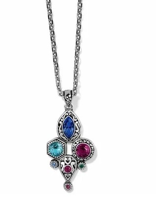 Brighton Elora Gems Silver & Multi-colored Crystal Pendent Necklace#: JM5143 $84